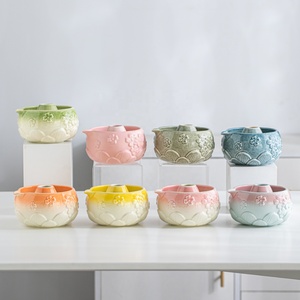 Ensemble traditionnel de thé matcha japonais - Ensemble complet avec fouet en bambou à motif de fleurs de cerisier roses, bol en céramique, fabriqué au <span class=keywords><strong>Japon</strong></span> - Product Image 2