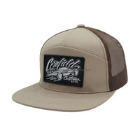 Custom Borduurwerk Lederen Patch Getailleerde Baseball Caps Camo Trucker Hoed Richardson 168 7 Panel Richardson 112 Trucker Hoed