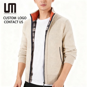 OEM ODM Wholesale Autumn Winter Men Fashion New Product Solid Color Thick Warm High Quality Coat Plus Size Sweater - Product Image 1