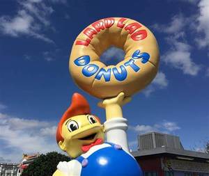 En plein air Grand Beignet Statue En Fiber De Verre Donut Sculpture - Product Image 6