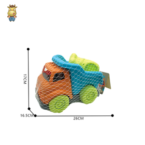 Ensemble de jouets de plage pour enfants, 6 pièces, camion à benne basculante, pelle, râteau, moule, jouets d'extérieur d'été - Product Image 4