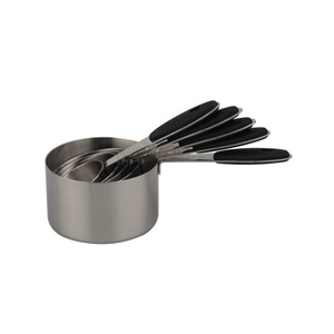Stainless Steel Measuring Cups, 5 Piece <b>Stackable</b> Measuring Set - Product Image 2