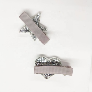 Bebé accesorios para el pelo lentejuelas corazón forma de <span class=keywords><strong>estrella</strong></span> de cinco puntas de pelo del conjunto para los niños - Product Image 6