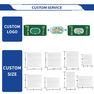 Lenços de Limpeza Higiênicos Biodegradáveis Não Alcoólicos Personalizados OEM para Cães - Product Image 4