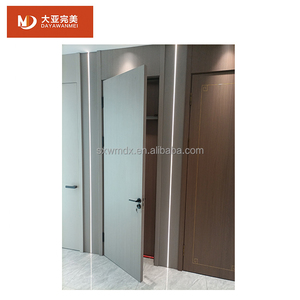 Md Merk Modern <span class=keywords><strong>Design</strong></span> Waterdichte Wpc Flush Deur Hardware Pvc Badkamer Deur Huid Voor Hotel Interieur Hout En Wpc Combinatie - Product Image 4