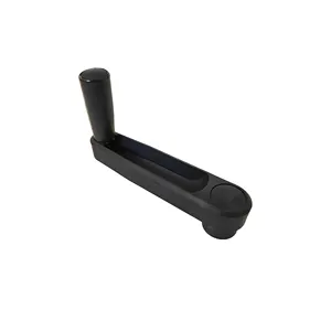 Nylon Black Folding Shake Handles Plastic Industrial Hidden Rocking Handle Square Hole Crank Folding Handle