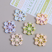 Accessoires de décoration colorés en forme de grande roue, accessoires pour cheveux, coques de téléphone, bijoux en résine, accessoires DIY, fleurs de marguerite, décoration intérieure
