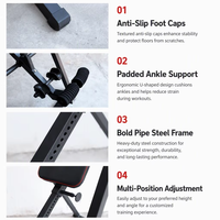 Table d'inversion robuste avec supports de cheville sécurisés, pliable, pour étirements dorsaux par gravité, équipement de thérapie par inversion pour entraînement en intérieur