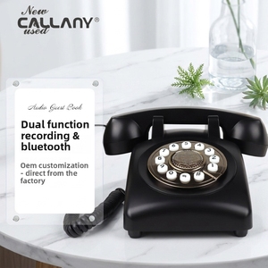 <span class=keywords><strong>Téléphone</strong></span> rétro pour livre d'or audio de mariage avec Bluetooth, enregistreur de messages <span class=keywords><strong>vintage</strong></span>, <span class=keywords><strong>téléphone</strong></span> <span class=keywords><strong>fixe</strong></span> pour la décoration de fête d'anniversaire - Product Image 1