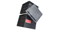 Molde de Compresión Desmontable para Cilindros de Hormigón 150x150x150mm, Molde de Plástico para Bloques de Hormigón, Uso en Laboratorio, 24 piezas/caja