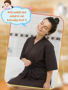 Kimono Impermeabile in Poliestere con Logo Personalizzato per Parrucchieri, Saloni di Bellezza, Spa, per Donne, Uomini, Adulti e Bambini - Product Image 6