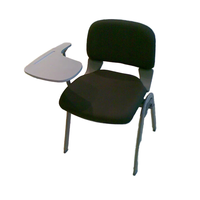Chaise de visiteur moderne en tissu plastique avec structure en acier et design en maille, chaise de formation confortable pour usage domestique AHL GS148+A