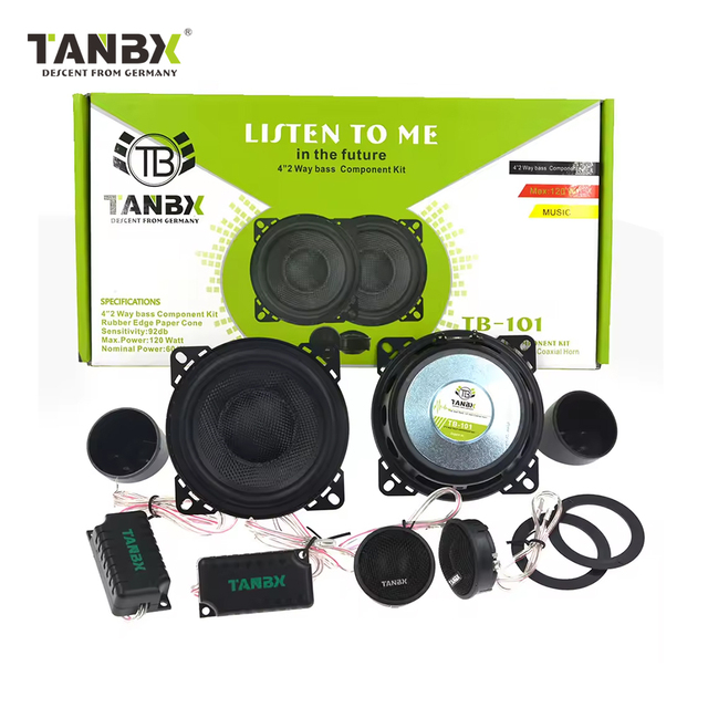 Factory Wholesale Cheap Price 4 Inch 2-way Car Component Speaker Car Horn Car Audio with Midrange and Tweeters