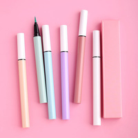 Logo personnalisé 6 couleurs Private Label Shimmer Glitter Eyeliner Waterproof Mineral Liquid Eyeliner Pen Cosmétique Makeup
