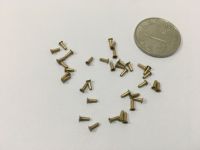 M1.3*2/3/4mm Rivet à œillet en laiton SDPSI 1000 pièces M1.3x2/3/4mm Rivets à œillet creux en cuivre, œillet creux en laiton