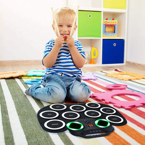 Tambor de Silicona para Enrollar a Mano, Instrumentos Musicales de Percusión, <span class=keywords><strong>Kit</strong></span> de Batería Eléctrica - Product Image 6