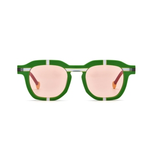 Lunettes de soleil Red Way Farer carrées à rivets en acétate, monture intégrale, verres polarisés miroir, protection UV %, pour extérieur, unisexe, adulte, mode - Product Image 5