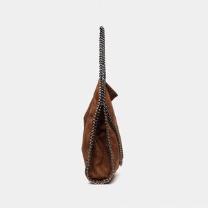 Sac à bandoulière pour femme, sac fourre-tout pliable en daim, sac à main, directement de l'usine - Product Image 5