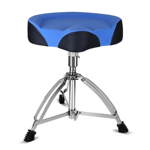 Taburete profesional para batería con altura ajustable y función antideslizante. Silla para batería y accesorios para instrumentos de percusión. - Product Image 1