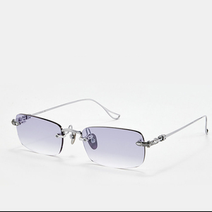 Gafas de Sol Cuadradas de Metal Clásicas Vintage para Hombre y Mujer, con Logotipo Personalizado, Elegantes, de Alta Calidad, a la Moda - Product Image 4