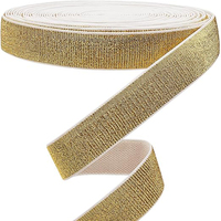 30mm 40mm or argent paillettes bande élastique sangle élastique pour ceintures jupes couture bricolage accessoires de vêtement