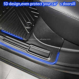 Offre Spéciale usine tapis <span class=keywords><strong>de</strong></span> voiture étanche TPE 5D tapis <span class=keywords><strong>de</strong></span> sol <span class=keywords><strong>de</strong></span> voiture utilisé pour toyota hilux revo 2021 - Product Image 4