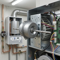 Moteur AC monophasé sans balais 120V 60Hz, étanche, efficacité IE3, pour chaudière murale, durable, 38W, montage au sol, garantie 3 ans, OEM
