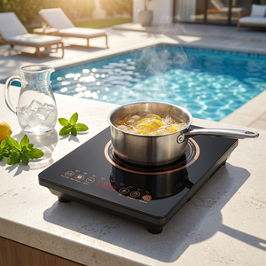 Cuisinière <span class=keywords><strong>à</strong></span> <span class=keywords><strong>induction</strong></span> simple haute puissance, cuisinière électrique <span class=keywords><strong>pour</strong></span> restaurant, hôtel, <span class=keywords><strong>plaque</strong></span> chauffante commerciale de grande taille KI02023 - Product Image 1