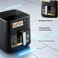 Friteuse à air numérique multifonction de haute qualité pour la cuisine, 6,5 litres, vente en gros pour les ménages