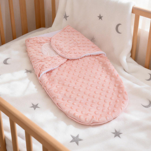 Vendita Diretta dalla Fabbrica, Fascia Avvolgente per Neonati con Logo Personalizzato, Motivo a Pois, Sacco Nanna in Pile per Neonati, Ordine all'Ingrosso, Spedizione Rapida - Product Image 1