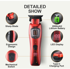 Базовый корпус из цинкового сплава Dlc Blade 9000 об/мин Магнитный мотор для стрижки волос векторный мотор парикмахерский клипер для мужчин - Product Image 2