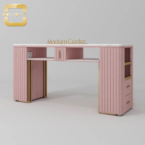 Fourniture de table de <span class=keywords><strong>manucure</strong></span> en ardoise <span class=keywords><strong>effet</strong></span> <span class=keywords><strong>marbre</strong></span> pour station de <span class=keywords><strong>manucure</strong></span> de salon de filles de couleur rose de la station de <span class=keywords><strong>manucure</strong></span> pour ongles de madame - Product Image 4