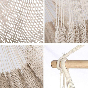 Columpio de Cuerda de Algodón Tejido a Mano para Patio Exterior, Columpio para Adultos y Niños para Jardín - Product Image 2