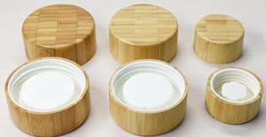 Bouteille en verre ronde personnalisée CW B500 de 550 ml avec bouchon à vis en bois de bambou, impression sérigraphique pour jus et boissons - Product Image 5