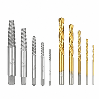 Extracteur de vis et jeu de forets à rotation gauche, 10 pièces, kit de démontage de vis endommagées, extracteur de boulons cassés pour réparation, 10 pièces/ensemble M35 à rotation gauche