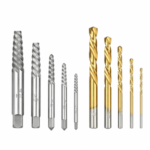 Juego de Extractores de Tornillos y Brocas de Rosca Izquierda, 10 Piezas, Kit para Extraer Tornillos Dañados, Extractor de Pernos Rotos para Reparación, 10 Piezas/Juego, M35 Izquierda - Product Image 4