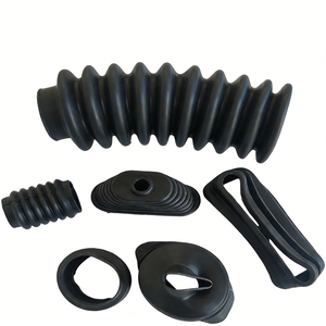 Joint d'étanchéité soufflé en caoutchouc moulé sur mesure OEM pour <span class=keywords><strong>amortisseur</strong></span>, soufflet flexible carré en EPDM, néoprène, silicone pour <span class=keywords><strong>porte</strong></span> <span class=keywords><strong>de</strong></span> voiture - Product Image 1