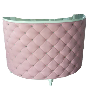 2019 último 3 años de garantía de estilo europeo rosa y blanco moderno recepción Mostrador de cajero - Product Image 3