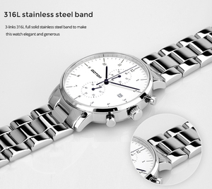 Livraison rapide faible quantité minimale de commande mâle designer hommes chronographe poignet <span class=keywords><strong>montres</strong></span> en vente oem arabe nombre hommes arrêtent montre cadeau ensemble pour hommes - Product Image 5