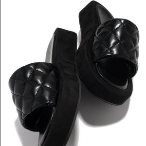 Factory Wholesale Flat Toe PU Slides Slippers Women Sandals Shoes Size Summer Beach Slipper - Product Image 5