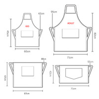 Tablier Imperméable Personnalisable avec Logo pour Lave-Vaisselle, en Polyester et Toile 100 % Coton Biologique, Tabliers de Nettoyage, Cuisine et Chef pour Femmes