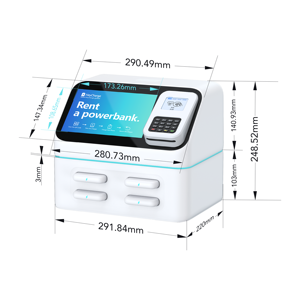 Nouveau produit 2026 : Station de recharge portable pour téléphones, <span class=keywords><strong>4</strong></span> emplacements, batterie partagée 5000 mAh, idéale pour hôtels et restaurants - Product Image 4
