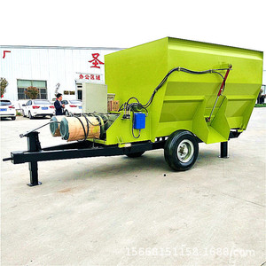 Mezcladora de Alimentos TMR de 12 Toneladas, Motor Eléctrico, Placa de Acero, Alta Productividad para Mezclar Granos - Product Image 1