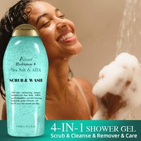 Gel douche éclaircissant pour le corps Gel douche au sel de mer bio Gommage blanchissant pour le corps Gel douche au parfum