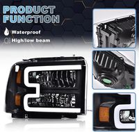 Nouveaux phares LED 12V pour F250 F350 F450 F550 Super Duty 2005-2007 et Excursion 2005, 8000 Lumens, 5000K, certifiés DOT