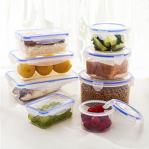 PP Food Container Set Buckle Storage Box Plastic Airtight Food Storage Container With Lid