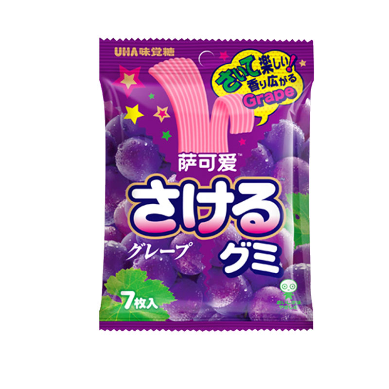 Großhandel japanische gummiartige fruchtige Gummibärchen mit Pfirsich geschmack und weichem Bonbon gelee