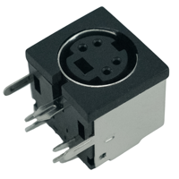 Connecteur DIN coudé HX Factory Direct, série MDC 4 broches, base femelle Mini DIN, boîtier en fer, prise pour clavier