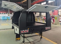 Prix d'usine en gros Plateau de benne en alliage d'aluminium premium 2000 mm pour Ute 4x4 double cabine tout-terrain, durable, avec système de verrouillage étanche