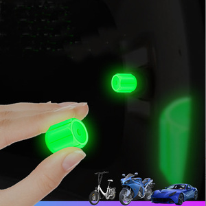 Capuchons de valve de pneu lumineux OEM colorés en ABS, qui brillent dans le noir pour voiture, vélo, moto - Product Image 2